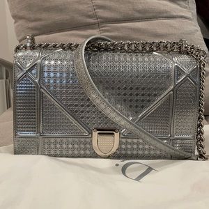 Dior diorama bag- silver